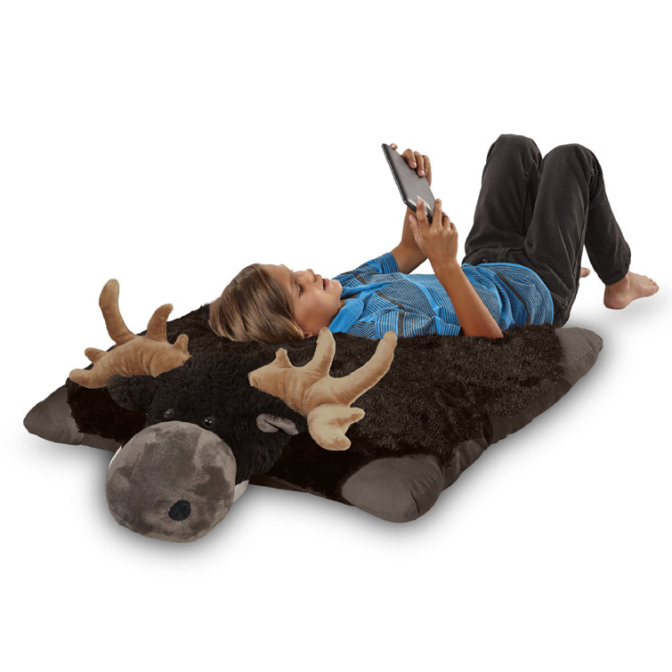 PillowPets Jumboz Wild Moose Plush Floor Pillow & Reviews Wayfair